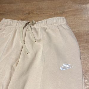 Cream Nike sweatpants